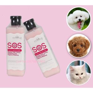 sữa tắm cho chó SOS màu hồng