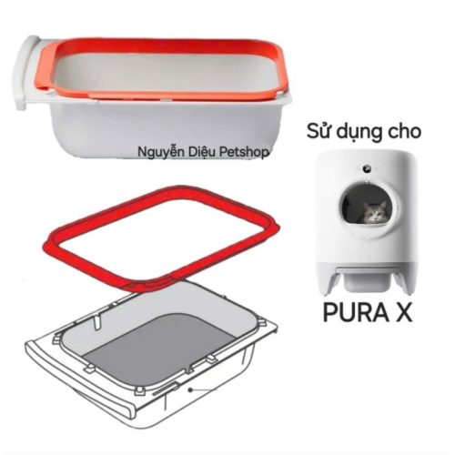 Khay vệ sinh cho mèo có nắp Xiaomi Petkit Pura x (tự động)