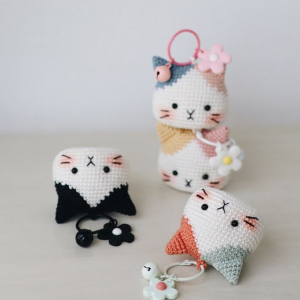 đồ chơi cho mèo móc len handmade
